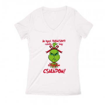 Csoda hogy elviselem a.... Női V Kivágott póló