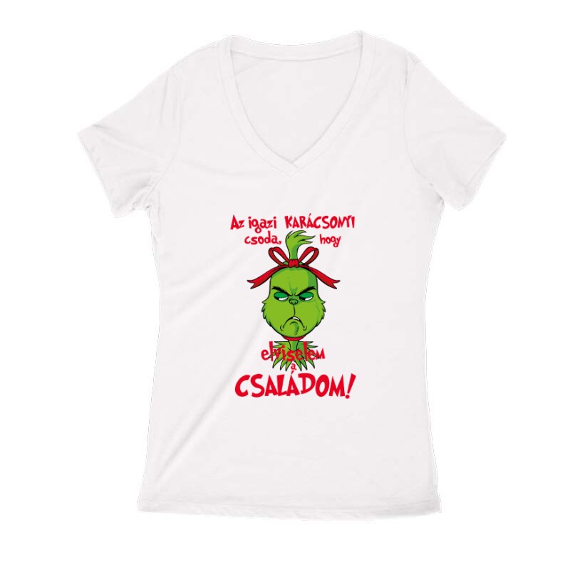Csoda hogy elviselem a .... Női V Kivágott póló
