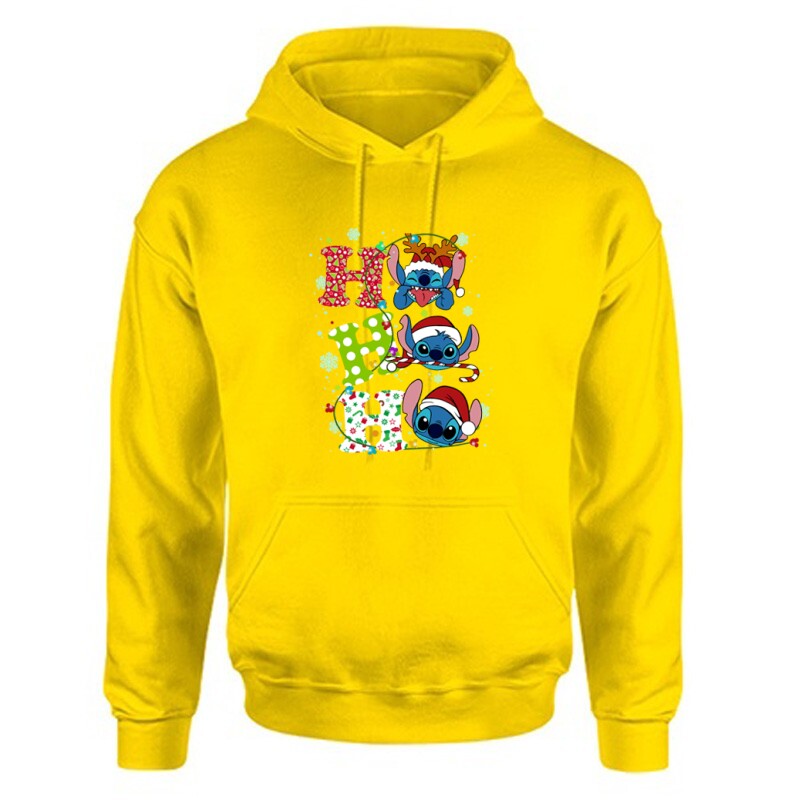 Stitch Ho Ho Ho Unisex Kapucnis Pulcsi