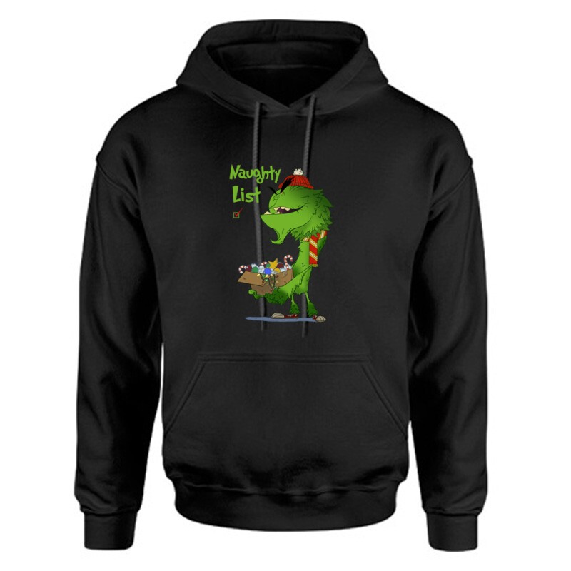 Grinch Naughty List Unisex Kapucnis Pulcsi