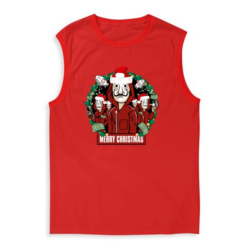 Money Heist Merry Christmas Férfi Trikó