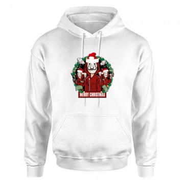 Money Heist Merry Christmas Unisex Kapucnis Pulcsi