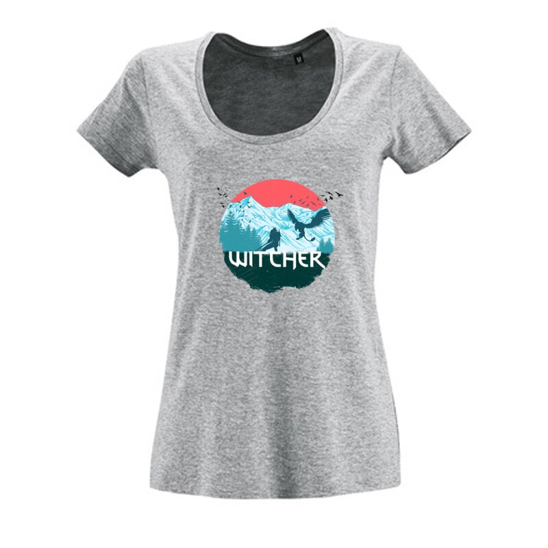 Witcher vintage Női O Nyakú Póló