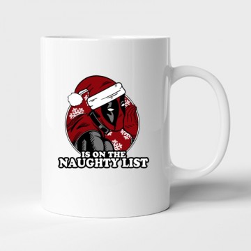 Deadpool Naughty List Bögre