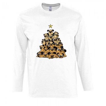 Pug Christmas tree Hosszú...