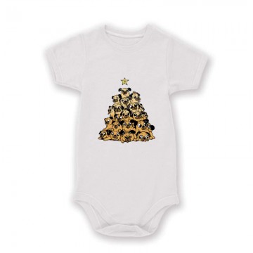 Pug Christmas tree Baby Body