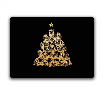 Pug Christmas tree Egérpad