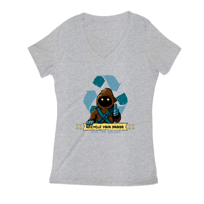 Save the galaxy Női V Kivágott póló