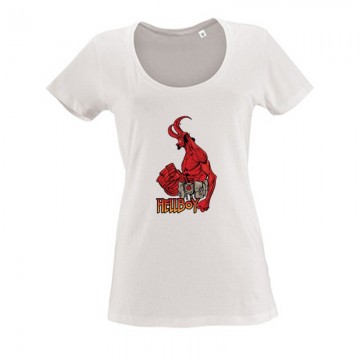 Hellboy fist Női O Nyakú Póló