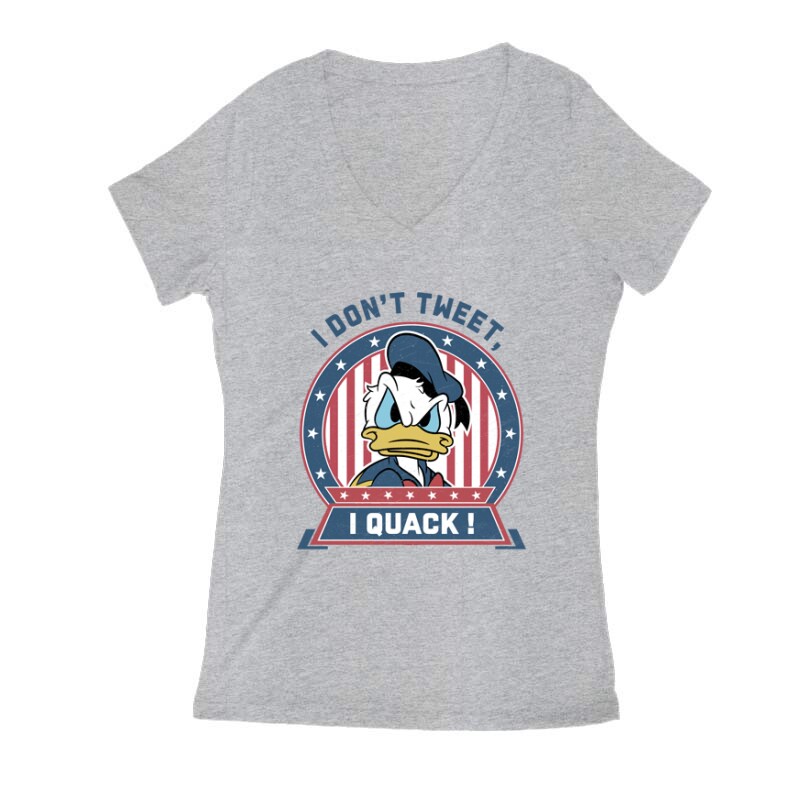 Duck President Női V Kivágott póló