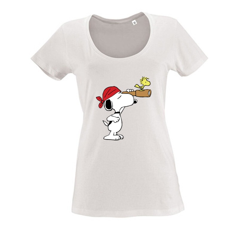 Pirate Snoopy Női O Nyakú Póló