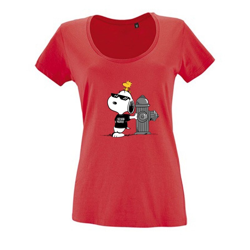 Loose snoopy Női O Nyakú Póló