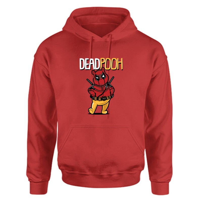 Deadpooh Unisex Kapucnis Pulcsi