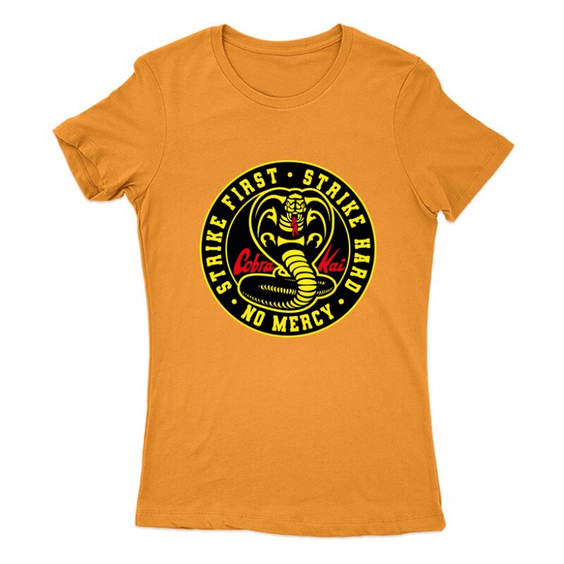 Cobra Kai logo slogen Női Póló