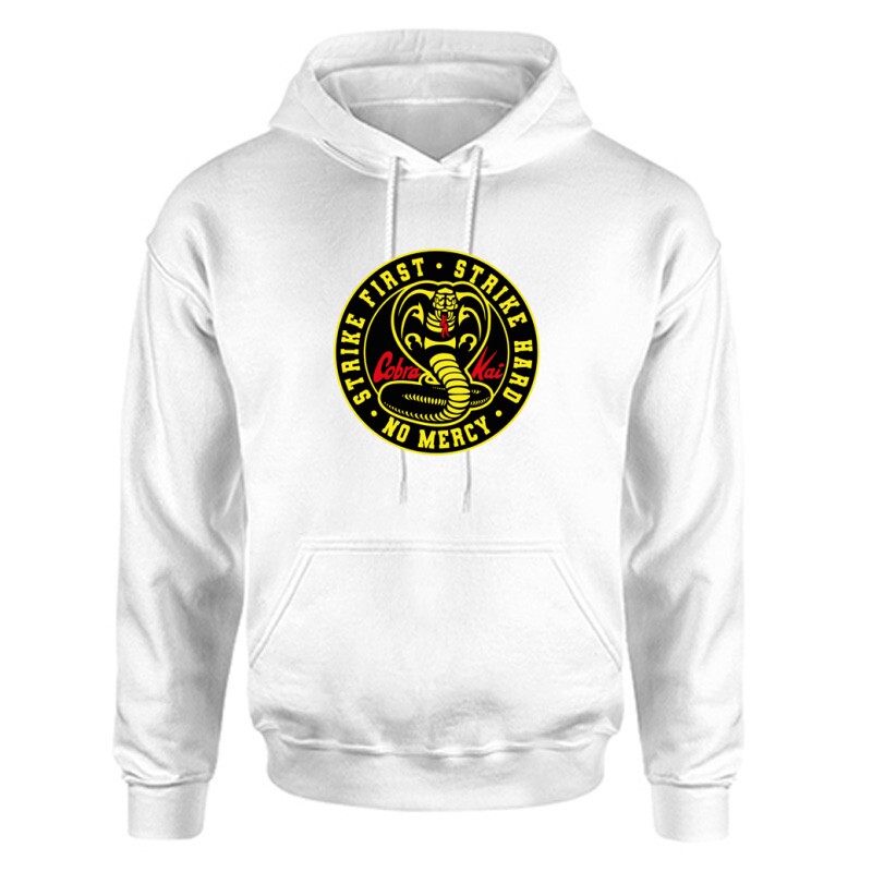 Cobra Kai logo slogen Unisex Kapucnis Pulcsi