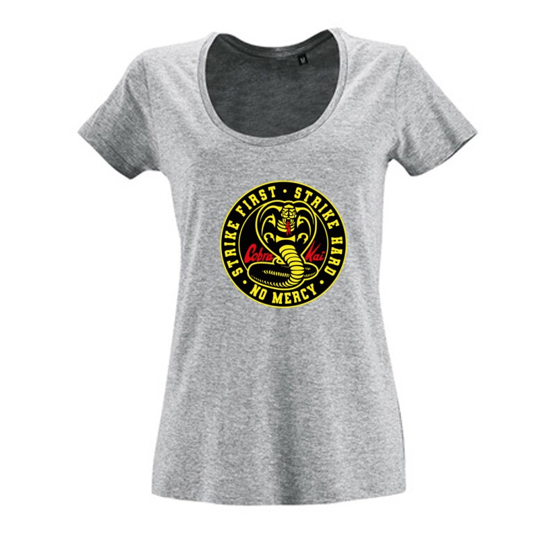 Cobra Kai logo slogen Női O Nyakú Póló