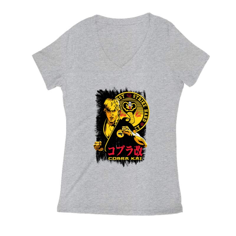 Johnny Lawrence Női V Kivágott póló