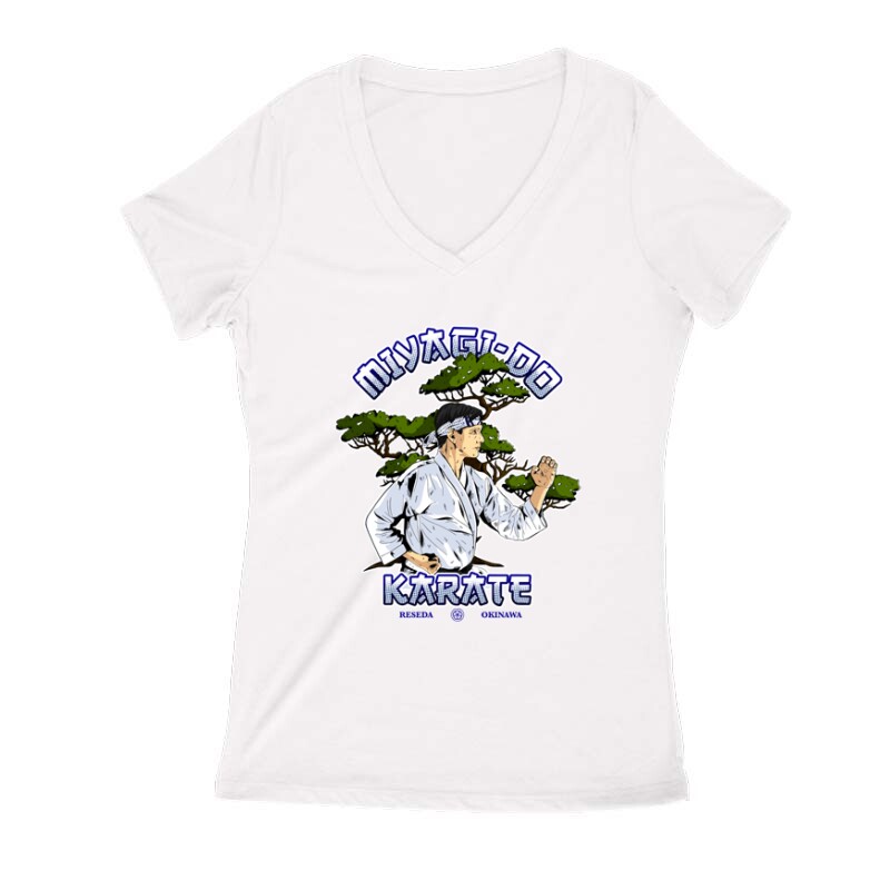 Daniel LaRusso Miyagi-Do Női V Kivágott póló