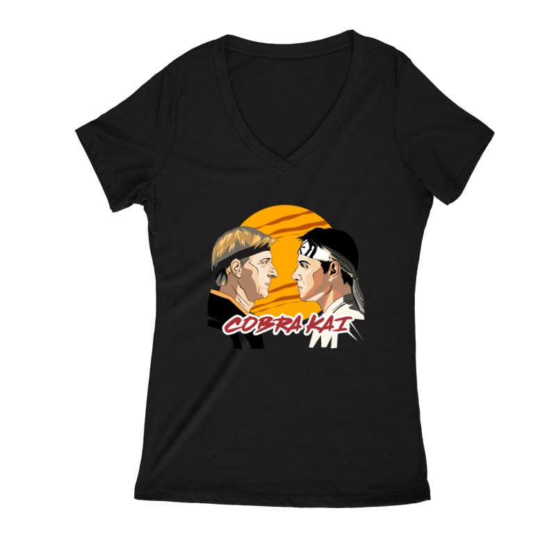 LaRusso & Lawrence Női V Kivágott póló