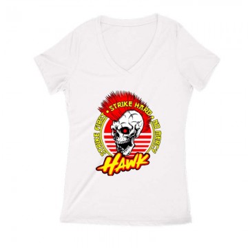 Hawk Skull Női V Kivágott póló