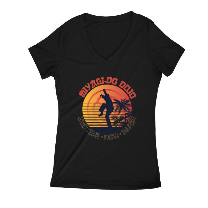 Inner Peace Focus Balance Női V Kivágott póló