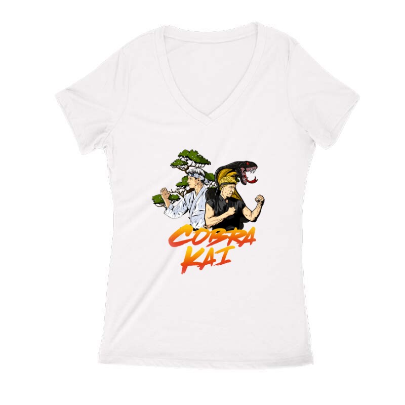 Cobra Kai Together Női V Kivágott póló