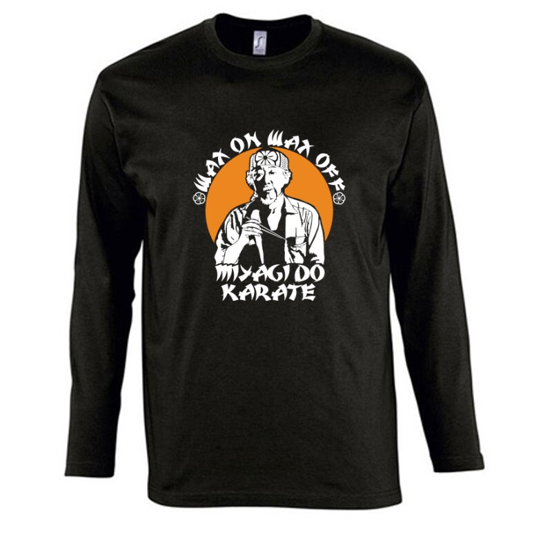 Miyagi-do Wax On Wax Off Hosszú Ujjú Póló
