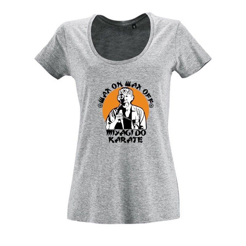 Miyagi-do Wax On Wax Off Női O Nyakú Póló