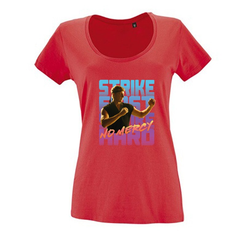 Johnny Lawrence Retro Női O Nyakú Póló