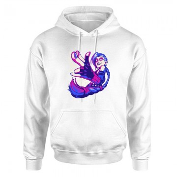 Jinx was here Unisex Kapucnis Pulcsi