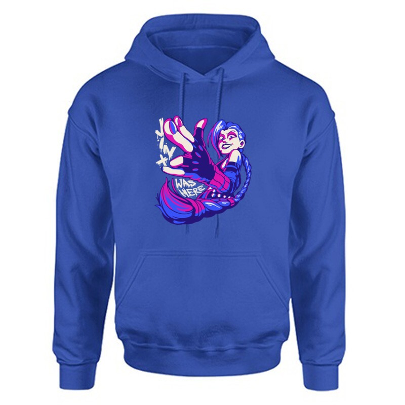 Jinx was here Unisex Kapucnis Pulcsi