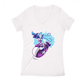 Jinyx Bomb Női V Kivágott póló