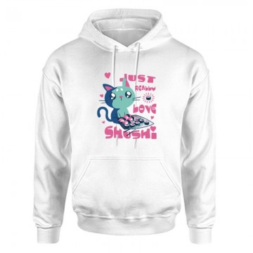 Really Love Sushi Unisex Kapucnis Pulcsi