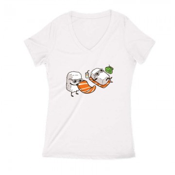 Sunshine Sushi Női V Kivágott póló