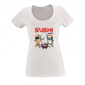 Sushi Squad Női O Nyakú Póló