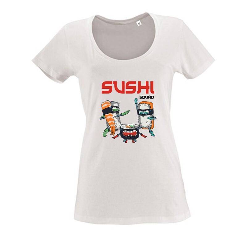 Sushi Squad Női O Nyakú Póló