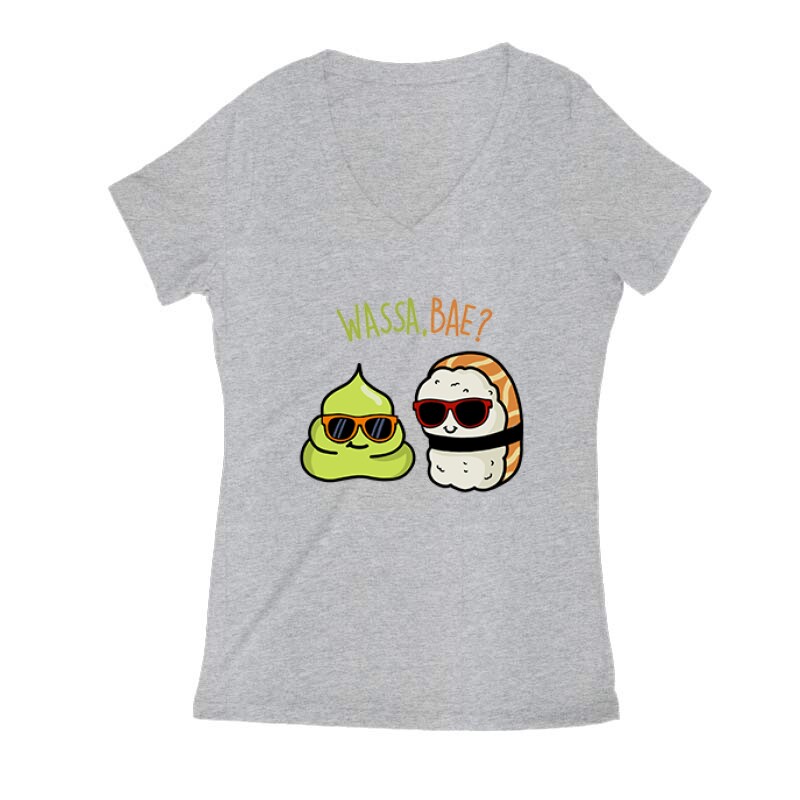 Wassa, Bae? Női V Kivágott póló