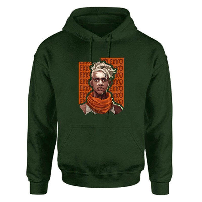 Ekko Unisex Kapucnis Pulcsi