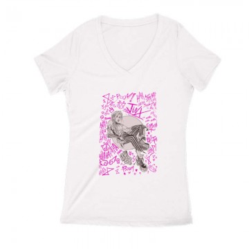Jinx graffiti Női V Kivágott póló