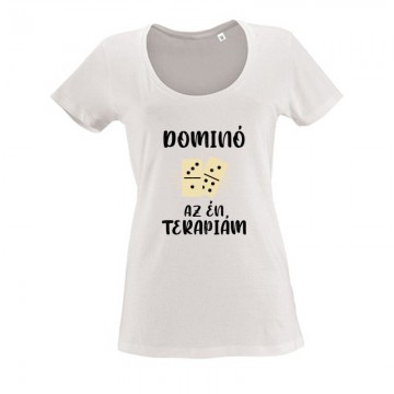 Dominó az Én terápiám Női O Nyakú Póló