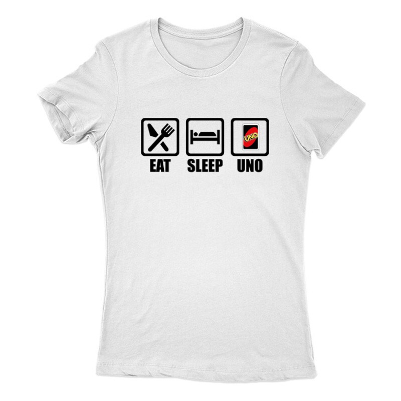 Eat Sleep Uno Női Póló
