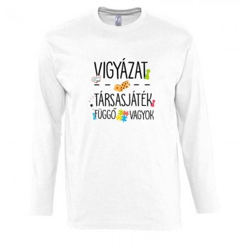 Társasjáték függő vagyok Hosszú Ujjú Póló