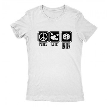 Peace Love Board Games Női Póló