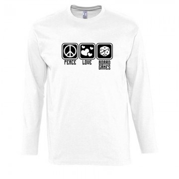 Peace Love Board Games Hosszú Ujjú Póló