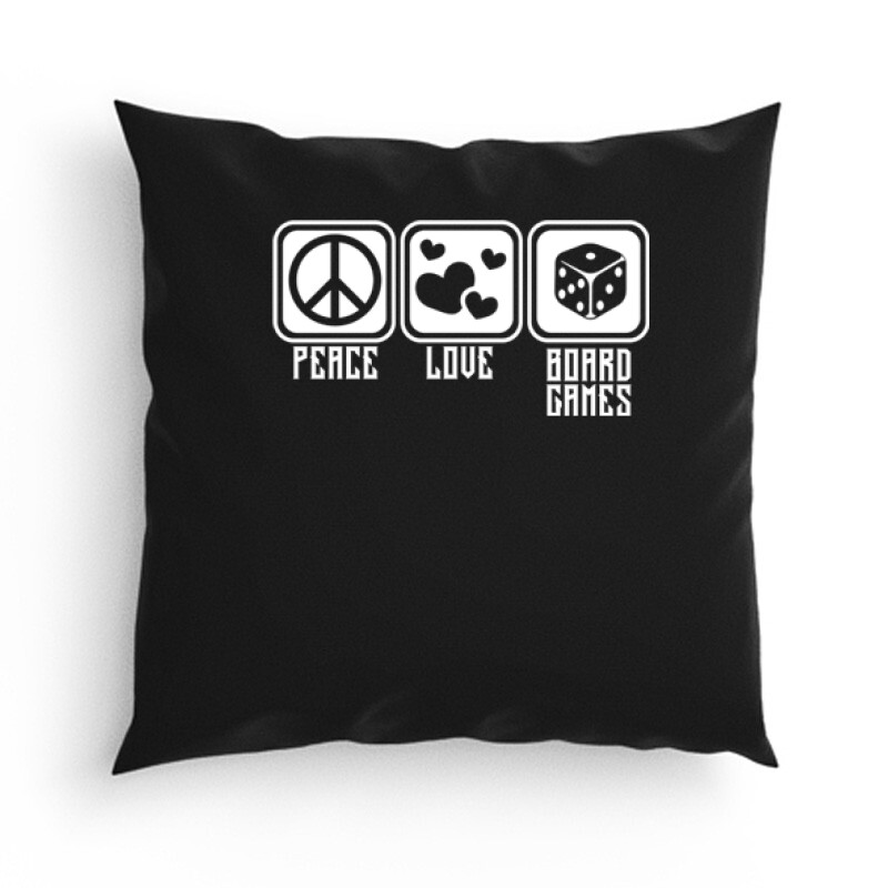Peace Love Board Games Párna