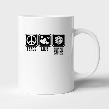 Peace Love Board Games Bögre