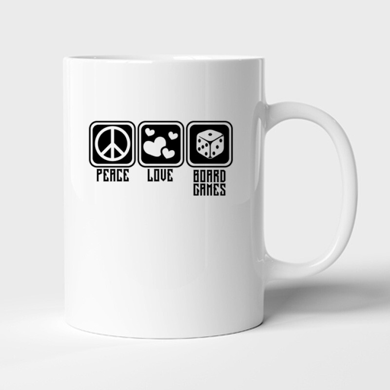 Peace Love Board Games Bögre