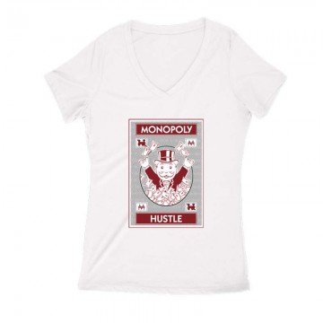 Monopoly Hustle Női V Kivágott póló
