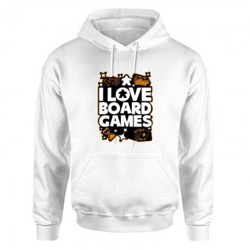 I love board games Unisex Kapucnis Pulcsi