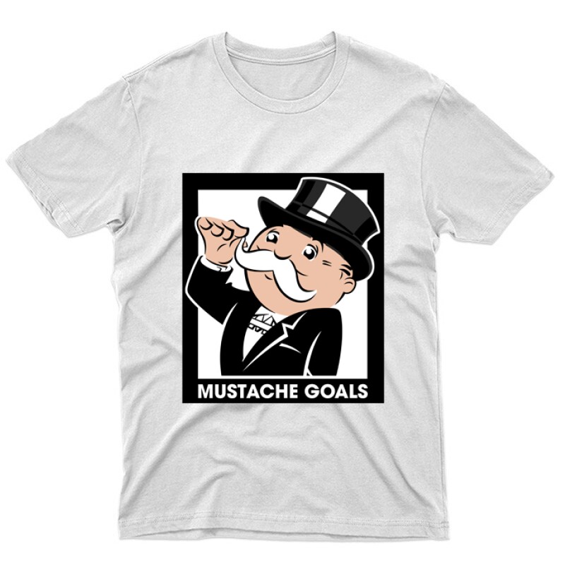 Mustache Goals Unisex Póló